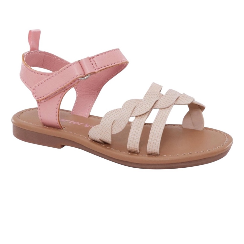 NWT Carter's Baby Girls Denali Light Pink Sandals Summer Vacation Resort